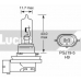 LLB709 TRW Лампа накаливания, фара дальнего света; Лампа нака