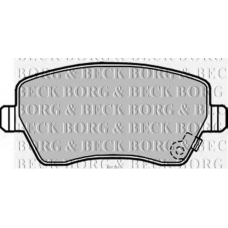 BBP2297 BORG & BECK Комплект тормозных колодок, дисковый тормоз