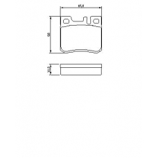 0 986 424 358 BOSCH Комплект тормозных колодок, дисковый тормоз