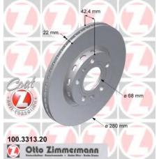 100.3313.20 ZIMMERMANN Тормозной диск