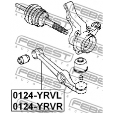 0124-YRVL FEBEST Рычаг независимой подвески колеса, подвеска колеса