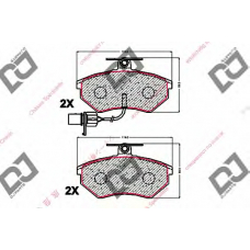 BP2004 DJ PARTS Комплект тормозных колодок, дисковый тормоз