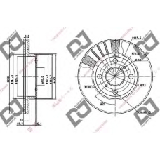 BD1010 DJ PARTS Тормозной диск