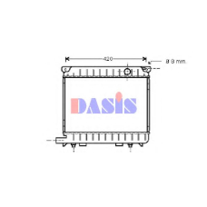 050027N AKS DASIS Радиатор, охлаждение двигателя
