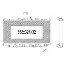 736-1030 TYC Радиатор, охлаждение двигателя