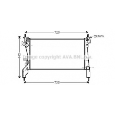 CN2266 AVA Радиатор, охлаждение двигателя
