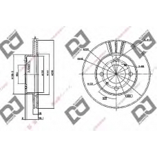 BD1038 DJ PARTS Тормозной диск