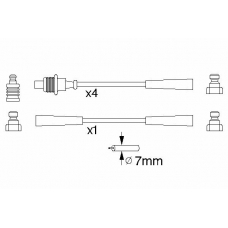 0 986 356 820 BOSCH Комплект проводов зажигания