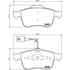 8DB 355 006-901 HELLA PAGID Комплект тормозных колодок, дисковый тормоз