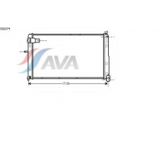 CN2074 AVA Радиатор, охлаждение двигателя