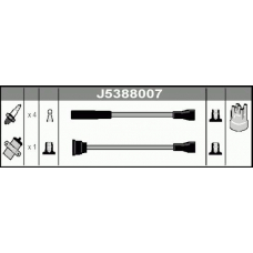 J5388007 NIPPARTS Комплект проводов зажигания