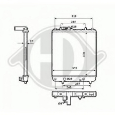 8186506 DIEDERICHS Радиатор, охлаждение двигателя