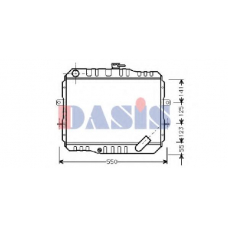 141330N AKS DASIS Радиатор, охлаждение двигателя