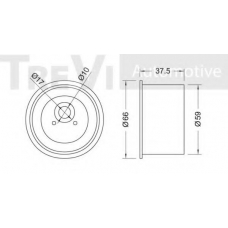 SK008808/1 SK Натяжной ролик, ремень ГРМ