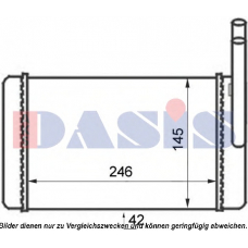 259010N AKS DASIS Теплообменник, отопление салона