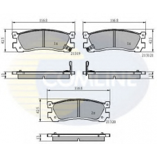 CBP3824 COMLINE Комплект тормозных колодок, дисковый тормоз