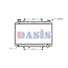 070280N AKS DASIS Радиатор, охлаждение двигателя