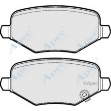 PAD2016 APEC Комплект тормозных колодок, дисковый тормоз