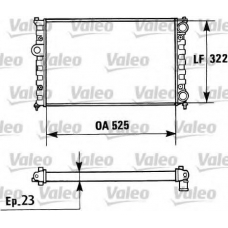 730948 VALEO Радиатор, охлаждение двигателя