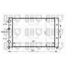 QER2499 QUINTON HAZELL Радиатор, охлаждение двигателя