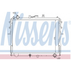 67358 NISSENS Радиатор, охлаждение двигателя