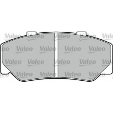 598222 VALEO Комплект тормозных колодок, дисковый тормоз