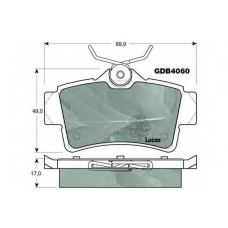 GDB4060 TRW Комплект тормозных колодок, дисковый тормоз