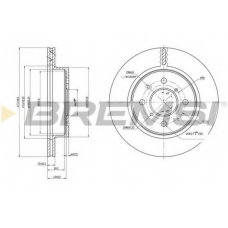 DBB509V BREMSI Тормозной диск