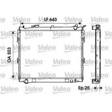 734207 VALEO Радиатор, охлаждение двигателя