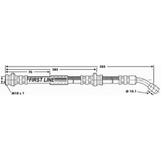 FBH6586 FIRST LINE Тормозной шланг