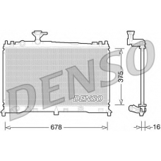 DRM44027 DENSO Радиатор, охлаждение двигателя