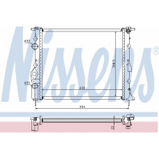 63853A NISSENS Радиатор, охлаждение двигателя