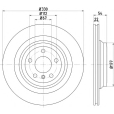 MDC2672 MINTEX Тормозной диск