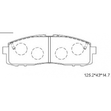 KD2719 ASIMCO Комплект тормозных колодок, дисковый тормоз