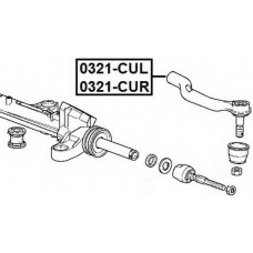 0321-CUL ASVA Наконечник поперечной рулевой тяги