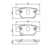 0 986 424 798 BOSCH Комплект тормозных колодок, дисковый тормоз