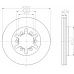 MDC689 MINTEX Тормозной диск