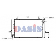 090330N AKS DASIS Радиатор, охлаждение двигателя