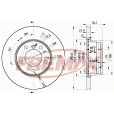 BD-4839 FREMAX Тормозной диск