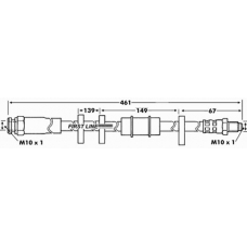 FBH6062 FIRST LINE Тормозной шланг