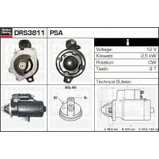 DRS3811 DELCO REMY Стартер