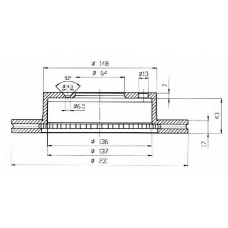 BDC3816 QUINTON HAZELL Тормозной диск