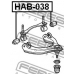 HAB-038 FEBEST Подвеска, рычаг независимой подвески колеса