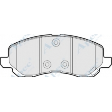 PAD1545 APEC Комплект тормозных колодок, дисковый тормоз