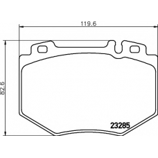 8DB 355 011-831 HELLA PAGID Комплект тормозных колодок, дисковый тормоз