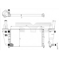 709-0005 TYC Радиатор, охлаждение двигателя