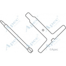 KIT565 APEC Комплектующие, тормозные колодки