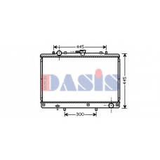 140071N AKS DASIS Радиатор, охлаждение двигателя