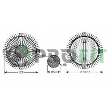 1720-1013 PROFIT Сцепление, вентилятор радиатора