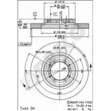 BS 8388 BRECO Тормозной диск